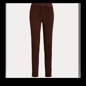 Lauren Ralph Lauren Brown Suede Pants 8